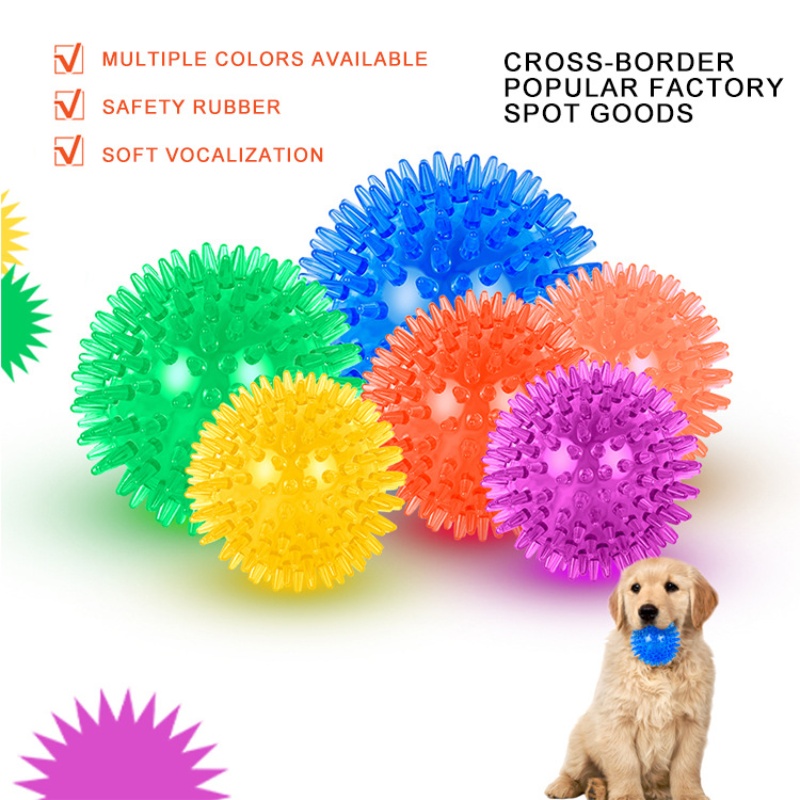 Interactive Squeaky Plush Dog Toy - Haustier-Spielzeugball für Katzen und Hunde –