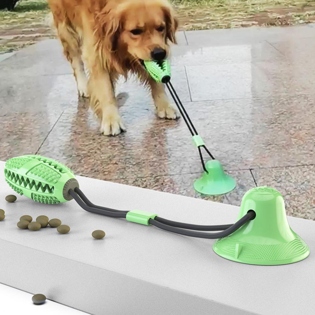 Rubber Treat Dispensing Dog Toy - Kauspielzeug für Hunde für aggressive Kauer,