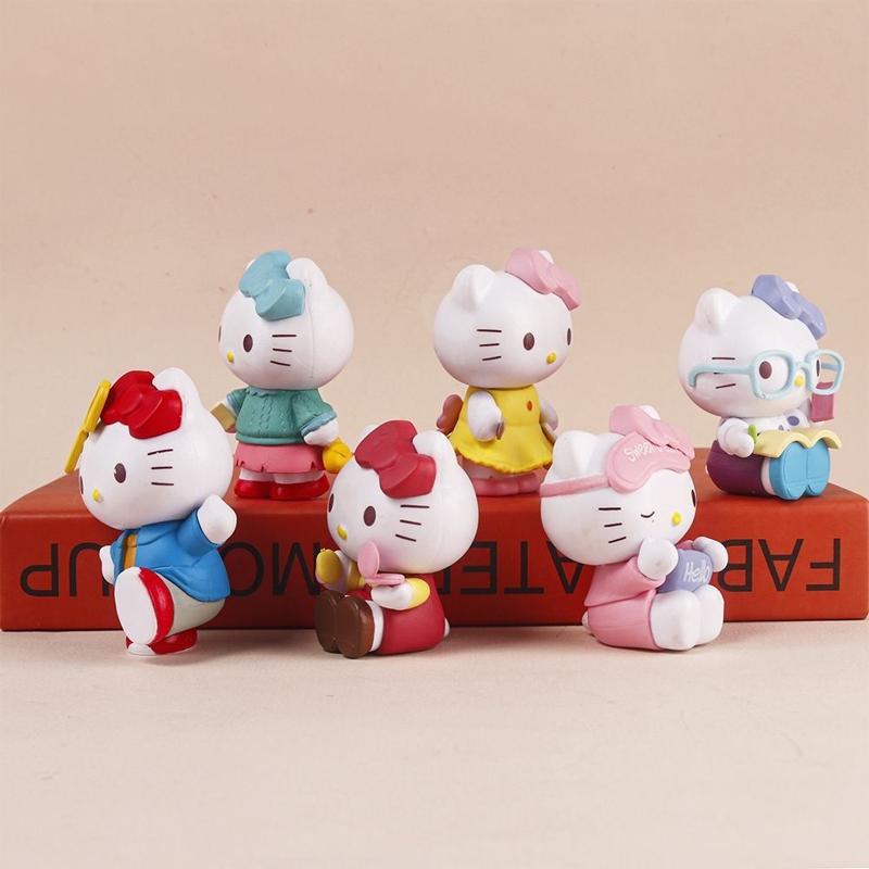 Cat Toys - KT Cat PVC-Miniatur-Set, Geburtstagsgeschenk Sammlerstück Ausstellungsstück,