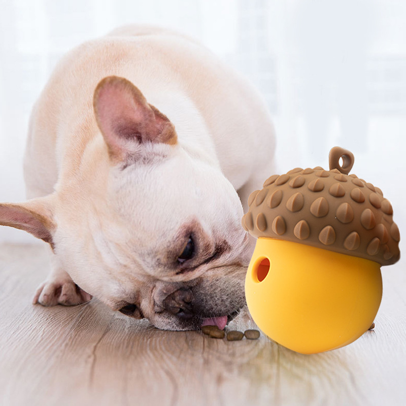 Rubber Treat Dispensing Dog Toy - Lustige interaktive Hund Welpen spielzeug niedlichen