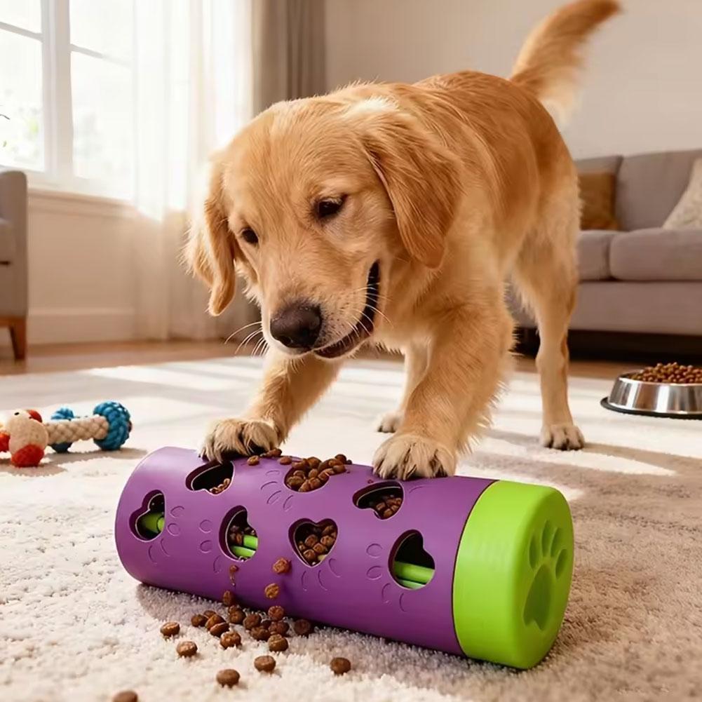 Interactive Squeaky Plush Dog Toy - Interaktiver, abnehmbarer Futterspender für Haustiere, bissfestes