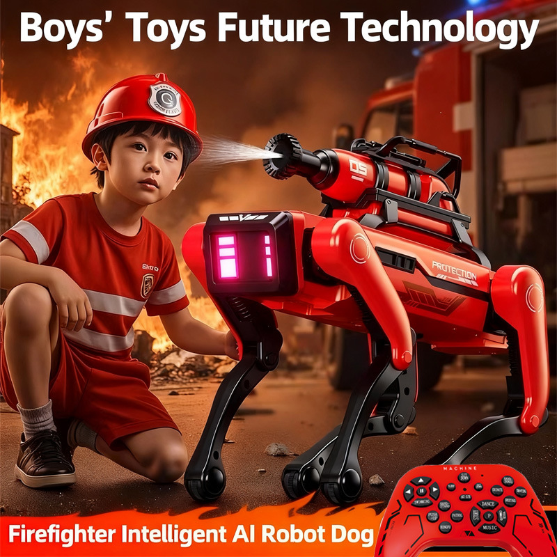 Dog Toys - AI Roboter Hund Intelligente Feuerwehr Roboter