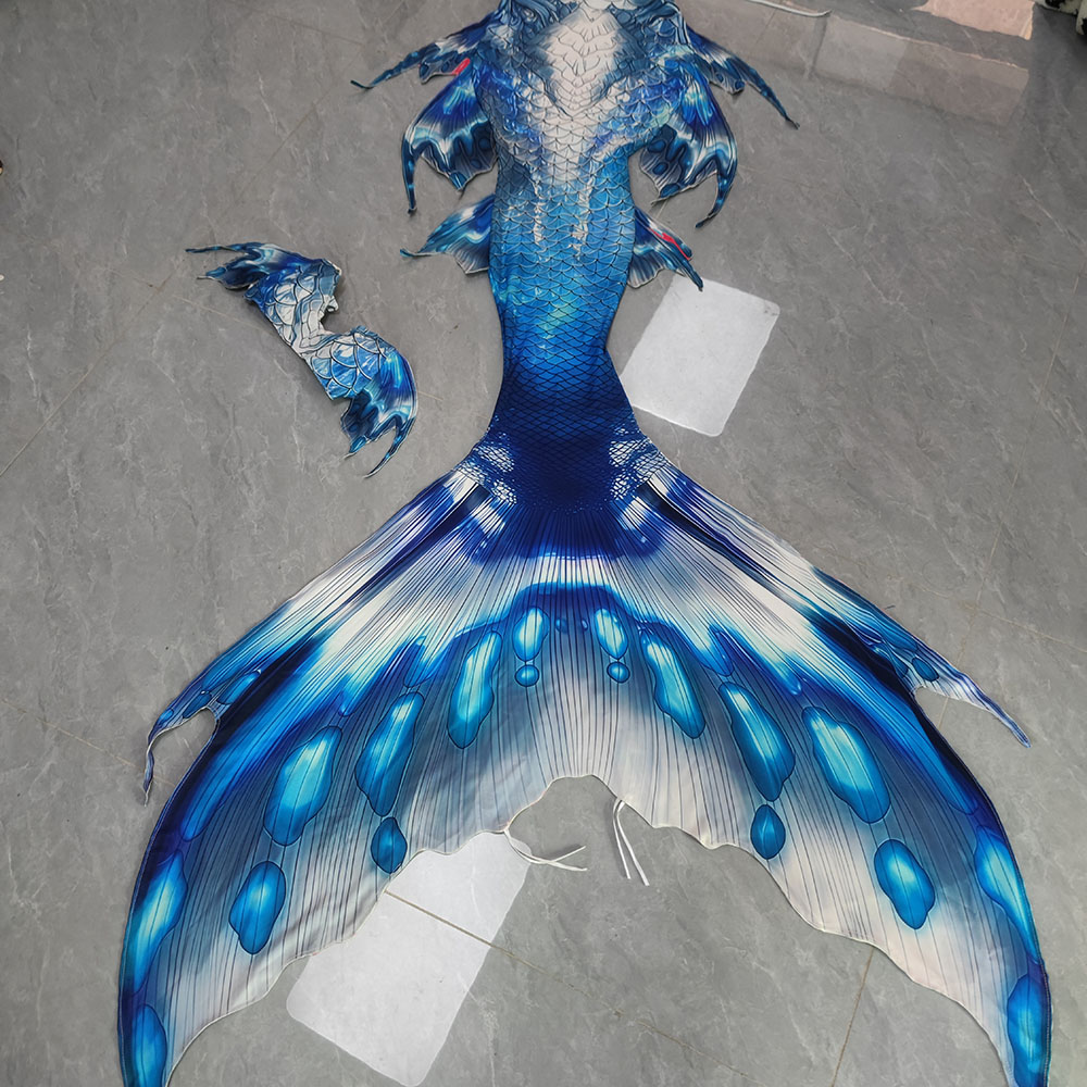 Aquarium - Original bunter Meerjungfrauenschwanz, maßgeschneiderter Meerjungfrau-Badeanzug, Aquarium-Tauchshow,