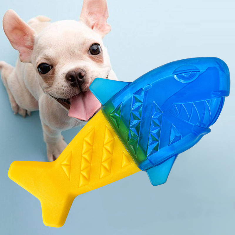 Teeth Cleaning Dog Chew Bone - Kühlbares Sommer-Hundespielzeug, Kauknochen mit Wasserfüllung, gefrorenes