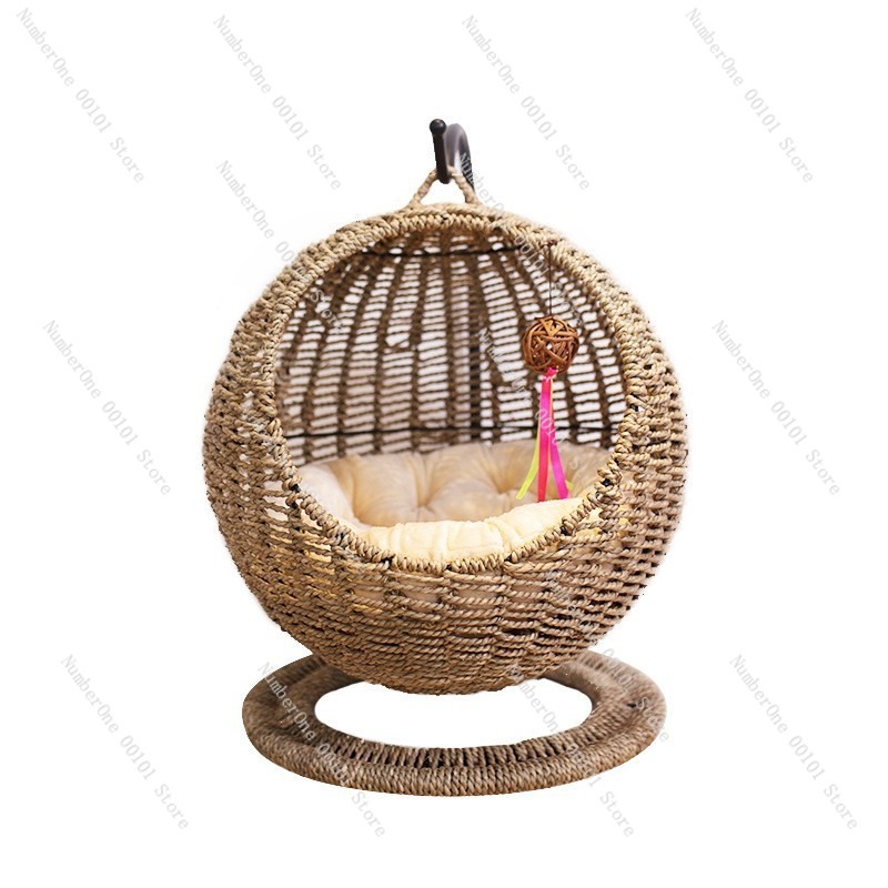 Rattan Katzen-Hängekorb, rund, – Pet Beds Bewertung und Preis