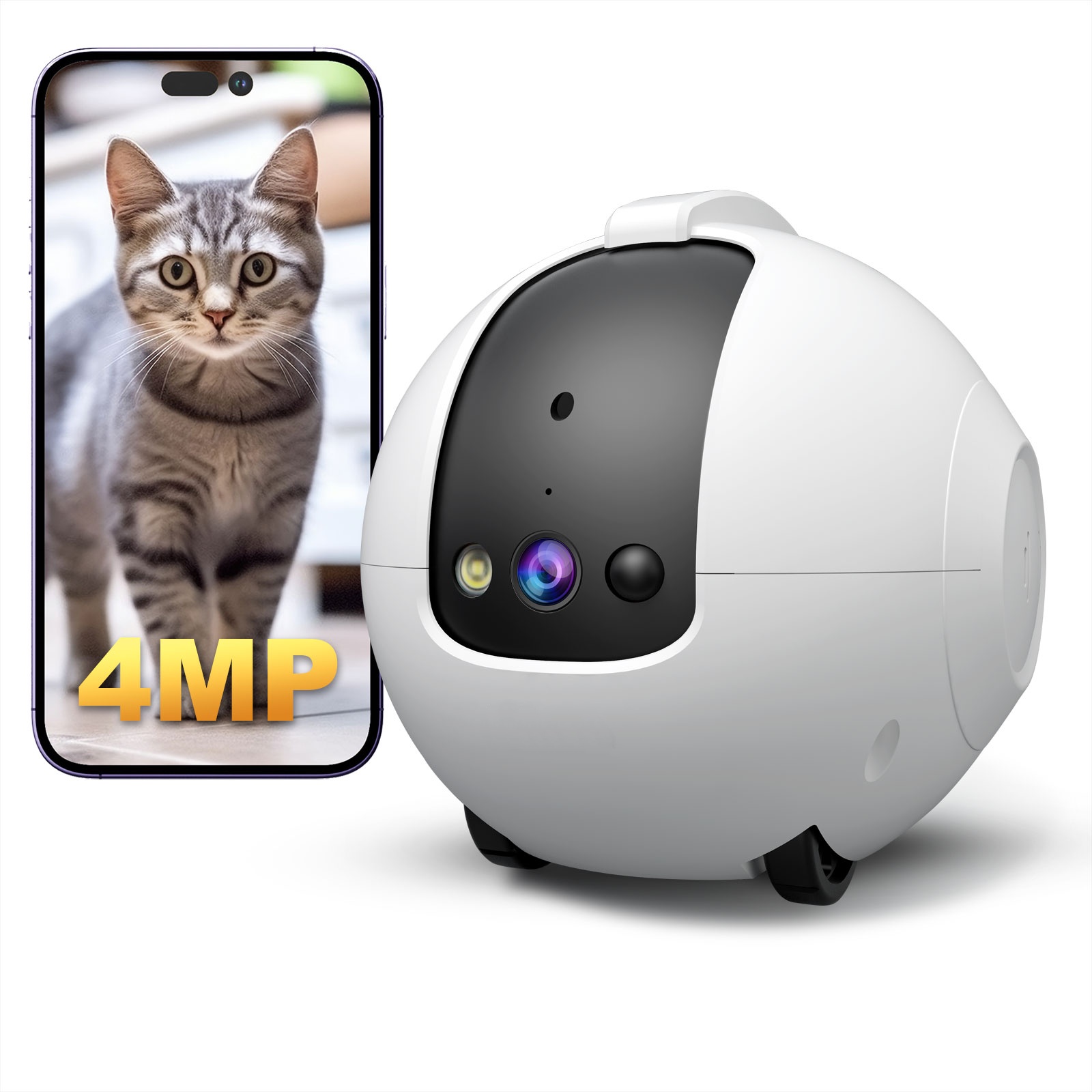 Haustier-Kamera-Roboter 4MP Ha – Dog Toys Bewertung und Preis