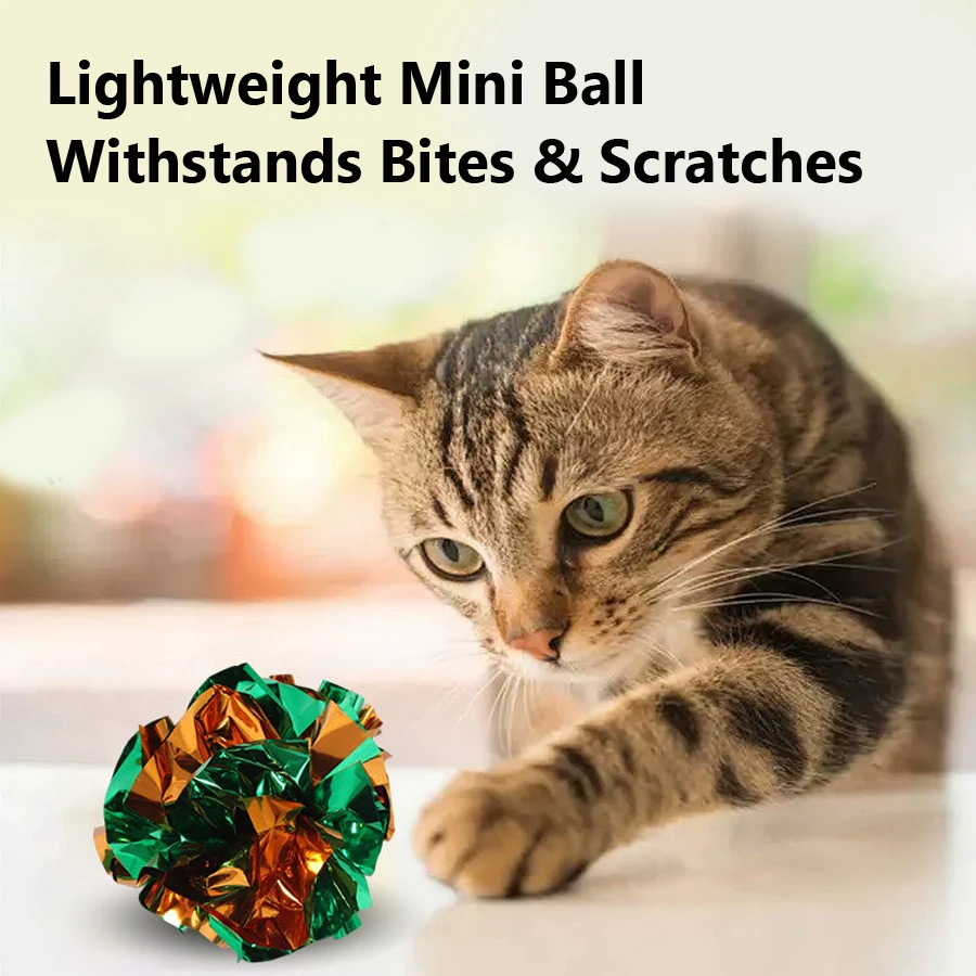 5/10 Stück Crinkle Ball Katzen – Laser Pointer Cat Toy Automatic Bewertung und Preis